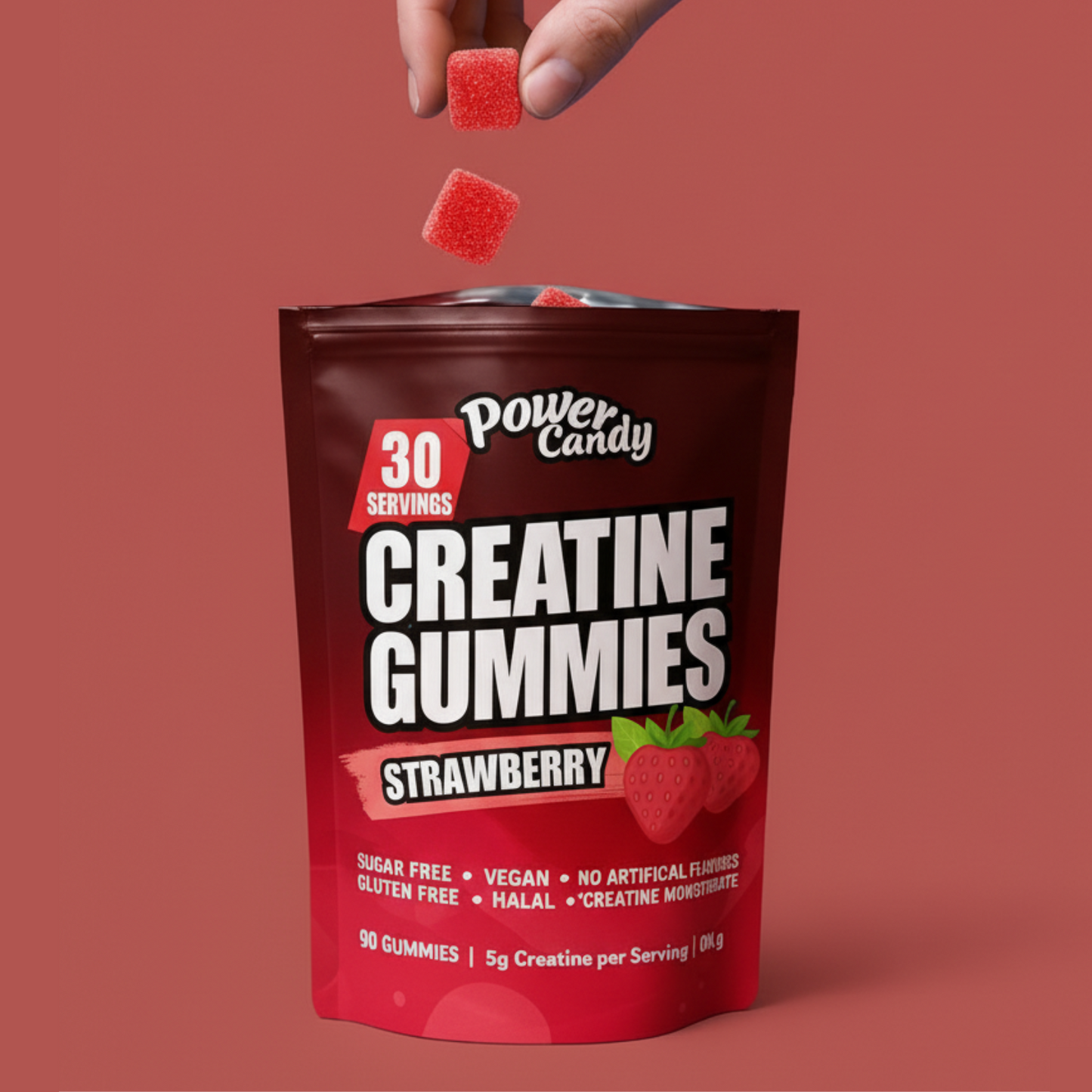 Creatine Gummies Strawberry - 90 st.